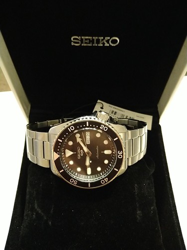 Seiko sports black - 5, automatik