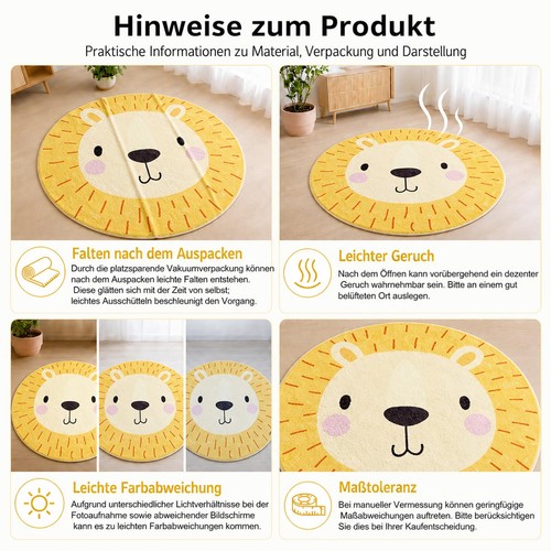 Kinderteppich rund cm - kinderteppich, 80