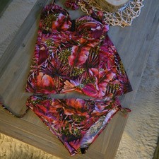 Damenbademode Bikini Tankini LASCANA Gr 40 C mit passender Badehose Gr 40