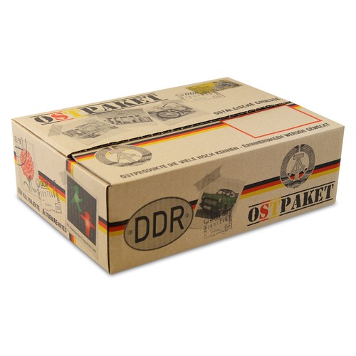 Ostpaket leerkarton bedruckt - ostpaket,