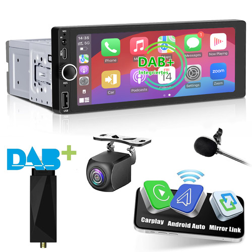 64gb dab 1din - dab+, 6,9"