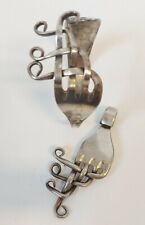 Besteck-Schmuck Set Armreif+ Anhänger versilbert Handmade 2x teilig