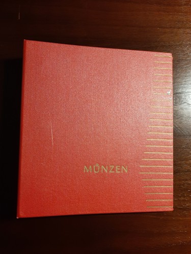 Gebrauchtes münzalbum rot mit - gebrauchtes,