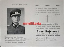 Sterbebild WWII Leutnant Sankt