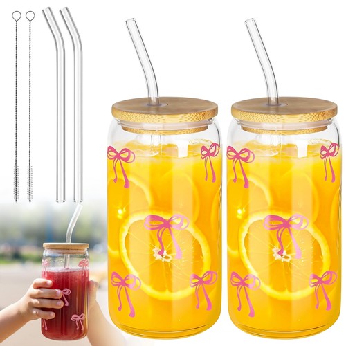 Glasbecher mit deckel und - glasbecher,