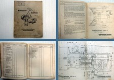 Renk ZA SG 14/4 Schlepper Getriebe Bedienungsanleitung Ersatzteilliste ca 1950