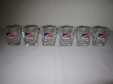 6 Cinzano Gläser mit Füllstrich 4cl