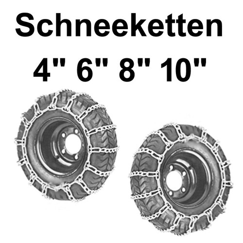 Schneeketten für rasentraktor - schneeketten,