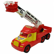 Feuerwehrwagen MIKE ✴XXL-Leiterwagen 59cm✴ausziehbare Drehleiter✴Einsatzfahrzeug