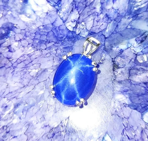Natural blue sternsaphir 13 - sternsaphir, 21,13