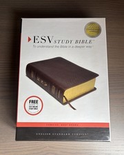 ESV Study Bible Studienbibel  Bibel Leder Brown Cowhide  Goldschnitt