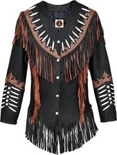 Damen Wildleder Leder Western
