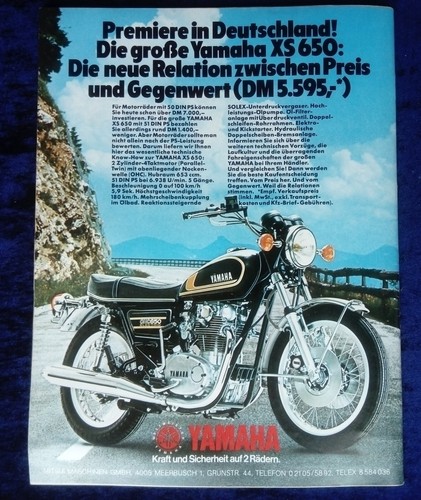 Yamaha 650 originale - yamaha,