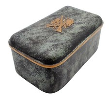 Schatulle Messing Deckeldose