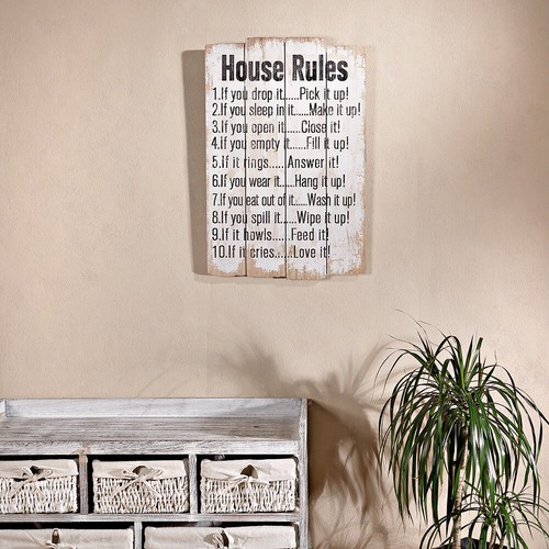 Holzschild house rules - holzschild,