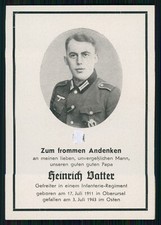 Sterbebild Soldat Wehrmacht