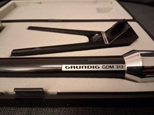 Grundig GDM 313 vintage Mikrofon mit Stativ, Kabel und Box, Bestzustand! Händler