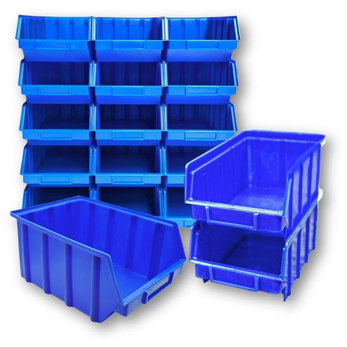 15x stapelboxen blau - stapelboxen, größe