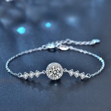 1CT Genuine Moissanite Flower