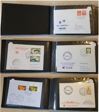 Große Sammlung Schiffspost MS EUROPA ex KUNGSHOLM Hapag-Lloyd 1971 100 Belege AK