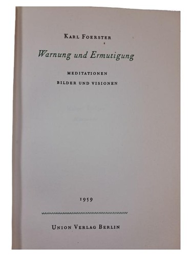 Karl foerster philosophisches - karl,