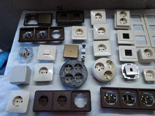 Elektro Steckdosen, Schalter, Rahmen  Konvolut