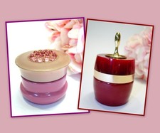 2 x leere AVON Parfum Dose Cream Sachet Somewhere + Charisma. Vintage 60er / 60s