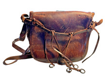alte Jagdtasche Leder Vintage