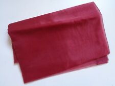 Stoffrest ORGANZA ° Dekostoff ° dunkelrot ° Rest zum Nähen/Basteln °130 x 140 cm