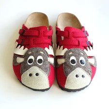 BIRKI's BIRKENSTOCK Pantoletten Pantoletten Clogs CAMDEN Filz ELK rot US9 EU40 UK7 schmal