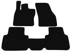 Schwarz Fußmatten Velour für