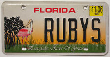 Florida Nummernschild USA Auto Kennzeichen Everglades River License Plate RUBY S