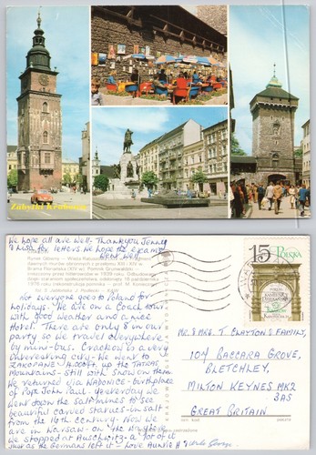 C36445 krakau polen - polen, postkarte