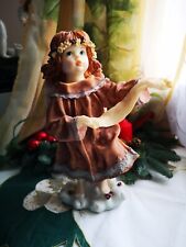 Engel Deko Schutzengel Weihnachtsengel Skulptur Figur Objekt Elfe Fee Herz Stern