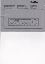 Bedienungsanleitung-Instructions use Saba Ultra HiFi professional 9241 digital