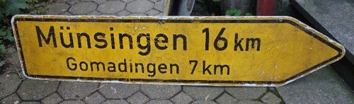 Altes verkehrsschild - altes,