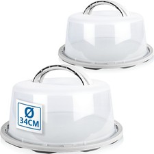 2x Kuchen Transportbox Platte