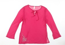 Jeff Banks Damen rosa bestickt transparent Cover Up M