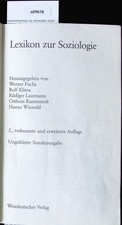 Lexikon zur Soziologie. Werner, Fuchs-Heinritz: