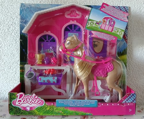 Barbie pferd stall y7554 - stall,