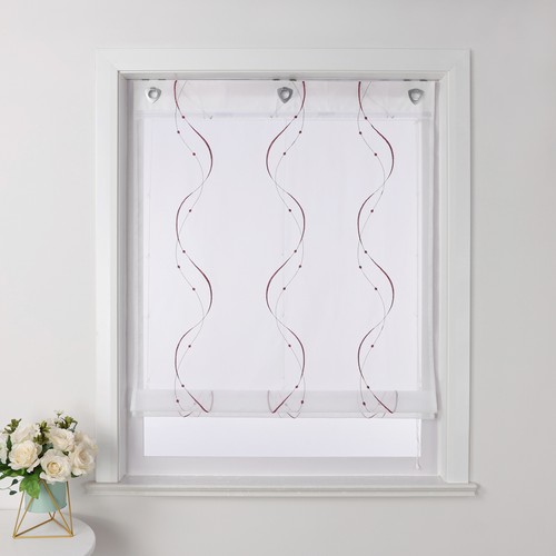 Transparent raffrollo mit - transparent,