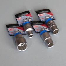 BGS Zwölfkant Nuss Vielzahn SW 8 - 46mm, Steckschlüssel Einsatz XZN, Antrieb 1/2