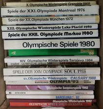 17 Olympia-Bücher Olympiabücher Olympische Spiele 1968 - 1992 Konvolut Sammlung