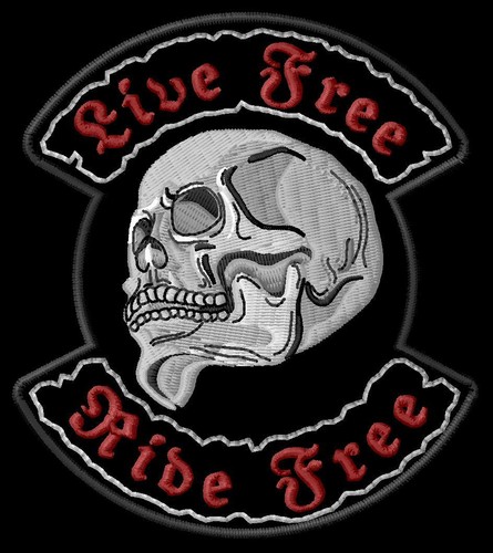 Skull profile live free - skull,