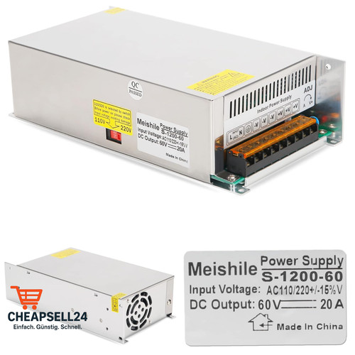 Schalternetzteil 60v 20a 1200w - 60v,