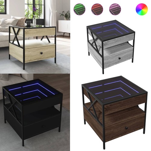Couchtisch mit infinity led - couchtisch,