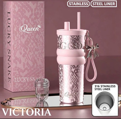 Lucky snake isolierbecher rosa - lucky,