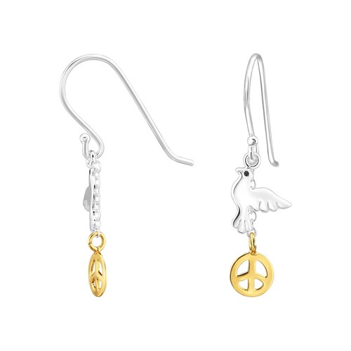 Peace 925 silber ohrringe - 925,