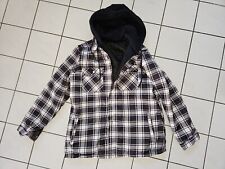 Herren Gepolstert Hemd Gesteppt Gefüttert Holzfäller Flanell Arbeitsjacke 