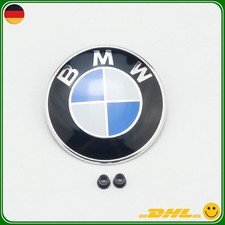 82MM Blau Emblem Heckklappe für BMW E46 E39 F10 Motorhaube Kofferraum mit Tüllen